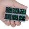 6400pcs Emerald & Peridot Hotfix Rhinestones – Mixed Sizes, Flatback Crystal Gems with Tweezers & Rhinestone Pen
